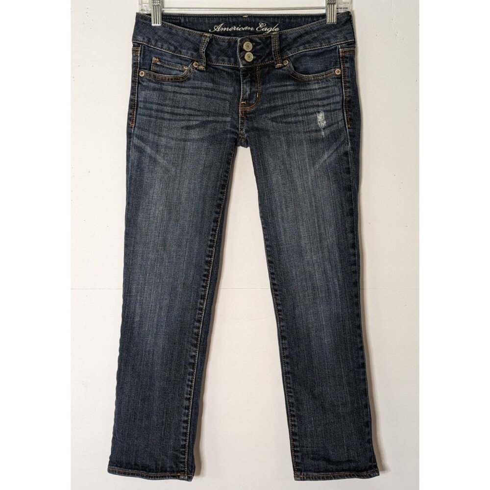 American Eagle Stretch Jeans Women’s Size 2 Artist Distressed  30"x 23" EUC